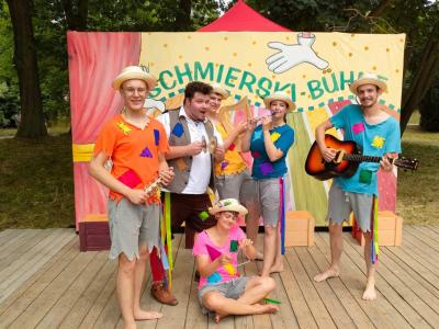 Team beim Kinderfest zum Rudolstadt-Festival.